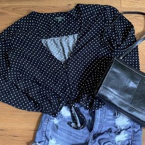 Polka dot cropped top